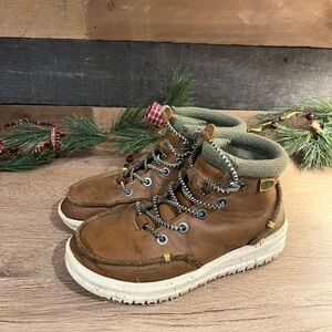 Kids Brown Hey Dude Boots